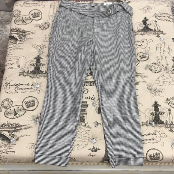 INC Houndstooth-Print Tapered-Leg Pants - Picture 4 of 9